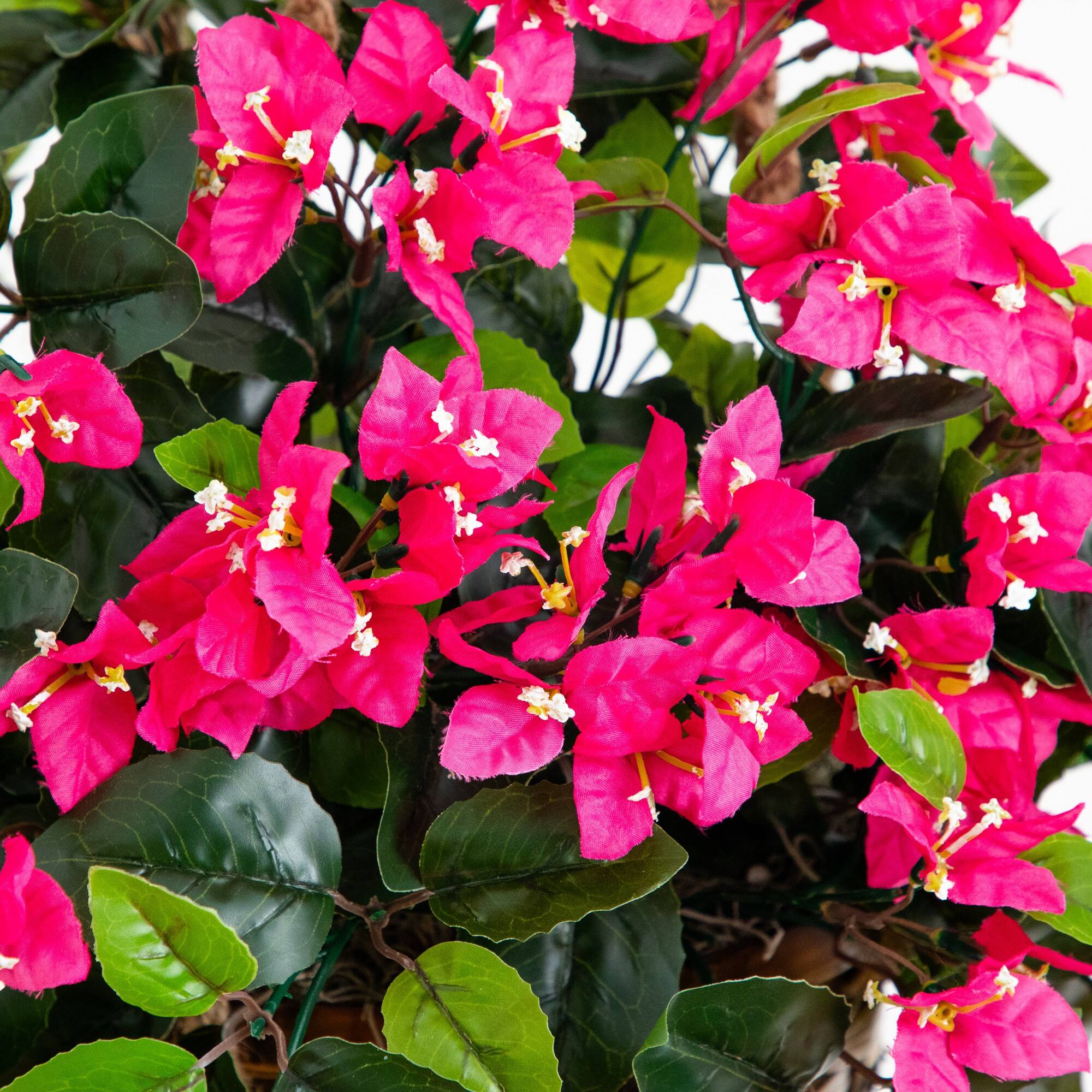 28" UV Resistant Artificial Bougainvillea in Hanging Basket